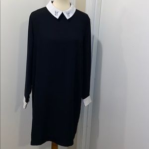 Victoria Beckham Black & White Hare Dress (XL)